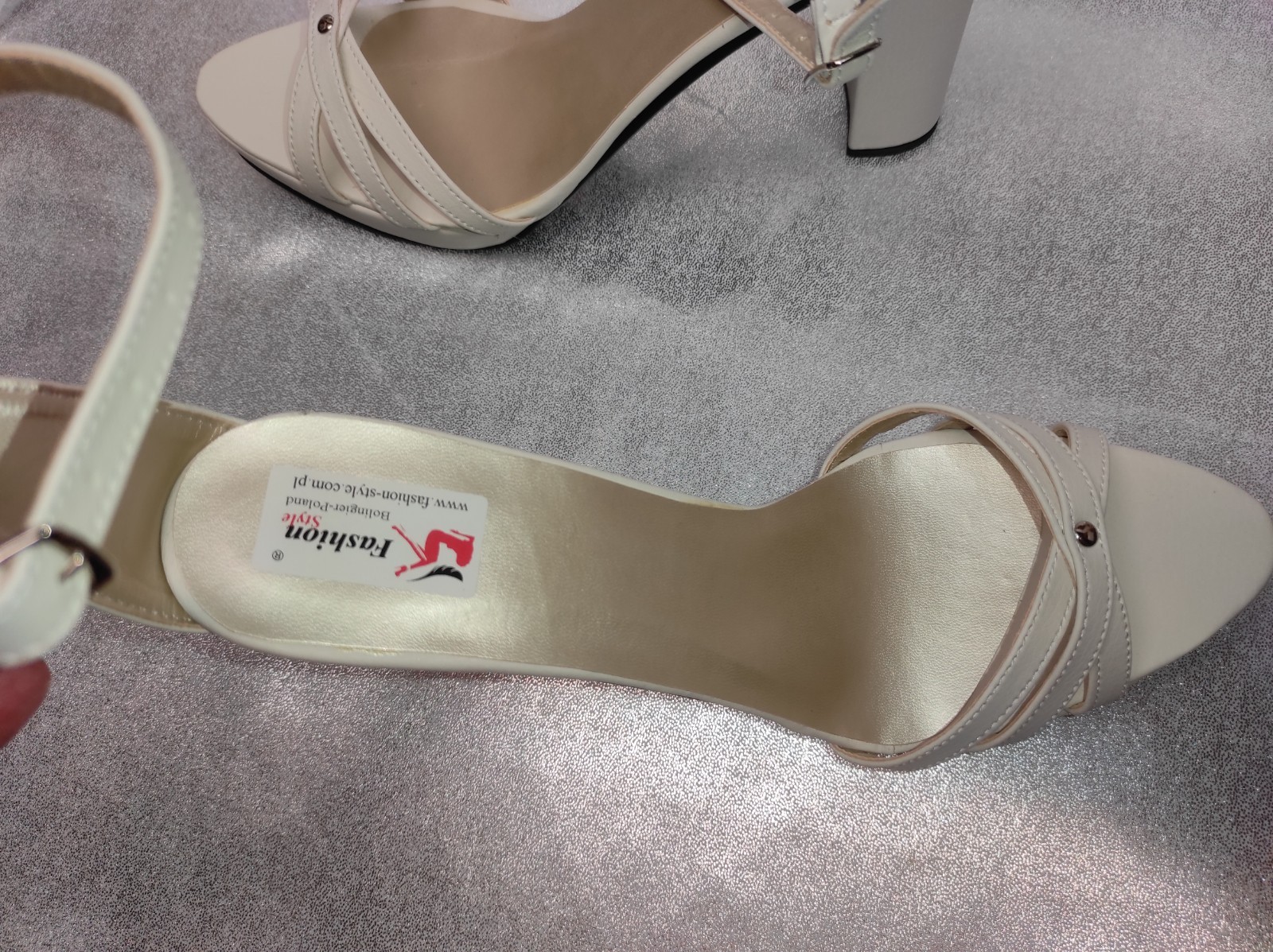 Sandals leather chunky 37 38 39 40 41 42 43 44 45 46 47 platform 2cm heel 13cm PL