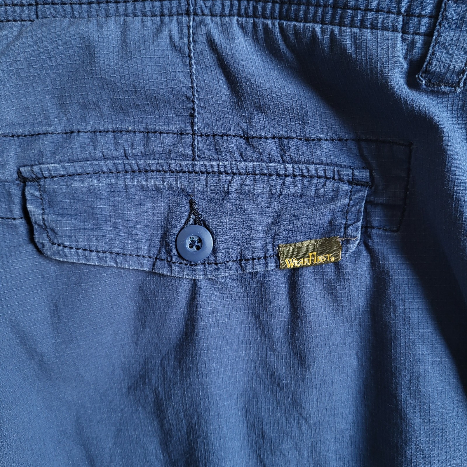 WearFirst Cargo Shorts Mens 42 Navy Blue Multi Pocket Outdoor Utility