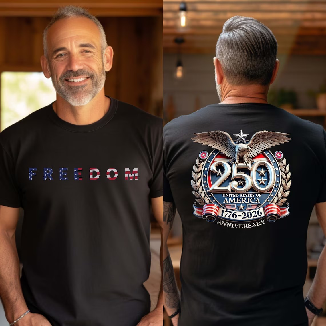 Freedom 250th Anniversary Shirt, Sweatshirt & Hoodie, USA 250 Years Independence