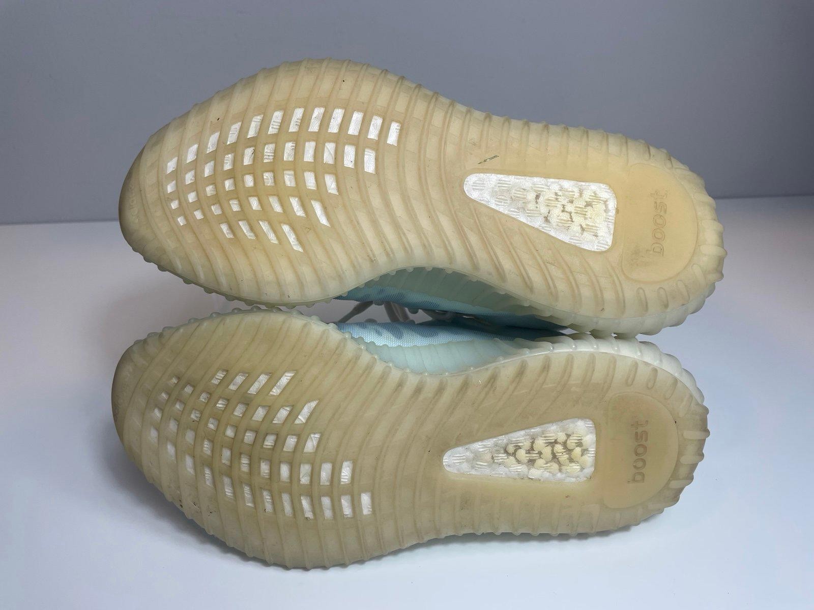 Yeezy x Adidas Blue/White Mesh Boost 350 V2 Mono Ice Sneakers Size US 6.5 39.5