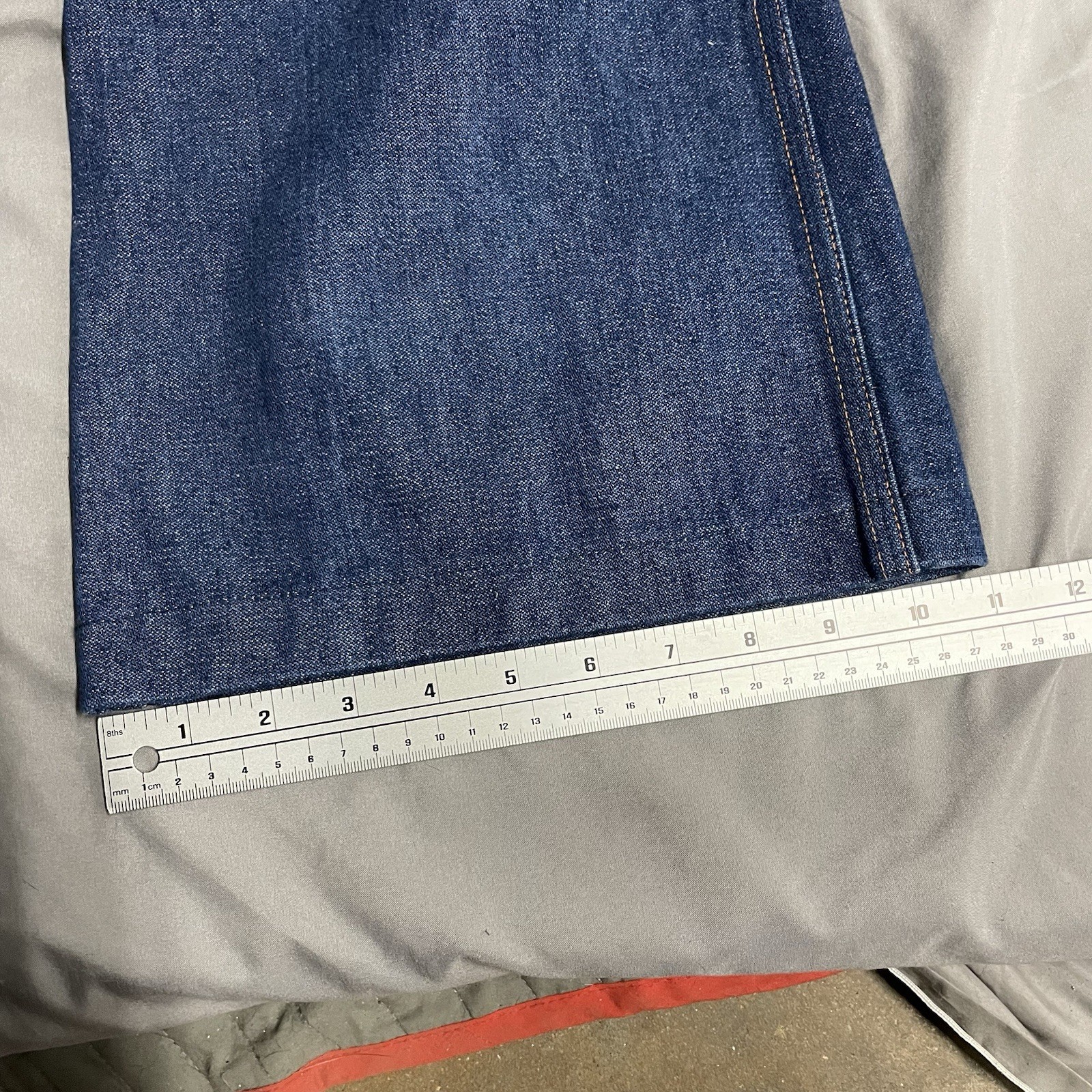 Vintage 70s Wrangler Flare Denim Jeans Women’s 13/14 29×33.5 Made In USA Talon