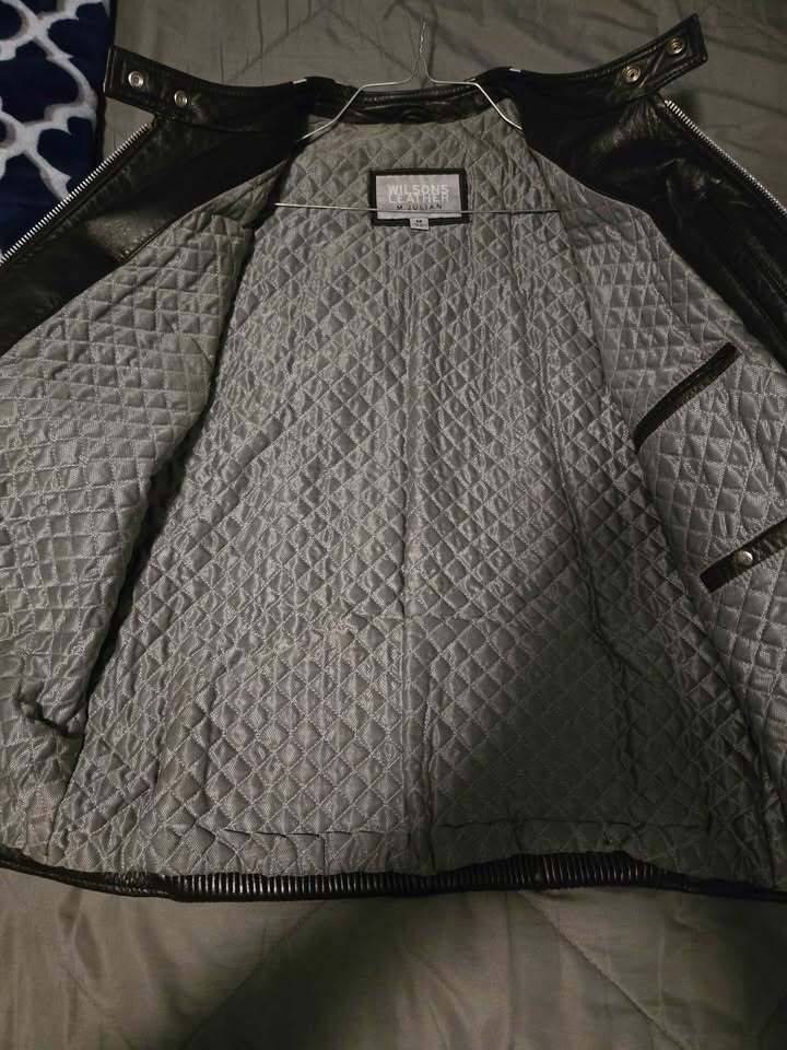 Wilsons Leather Motorcycle jacket vintage medium m julian