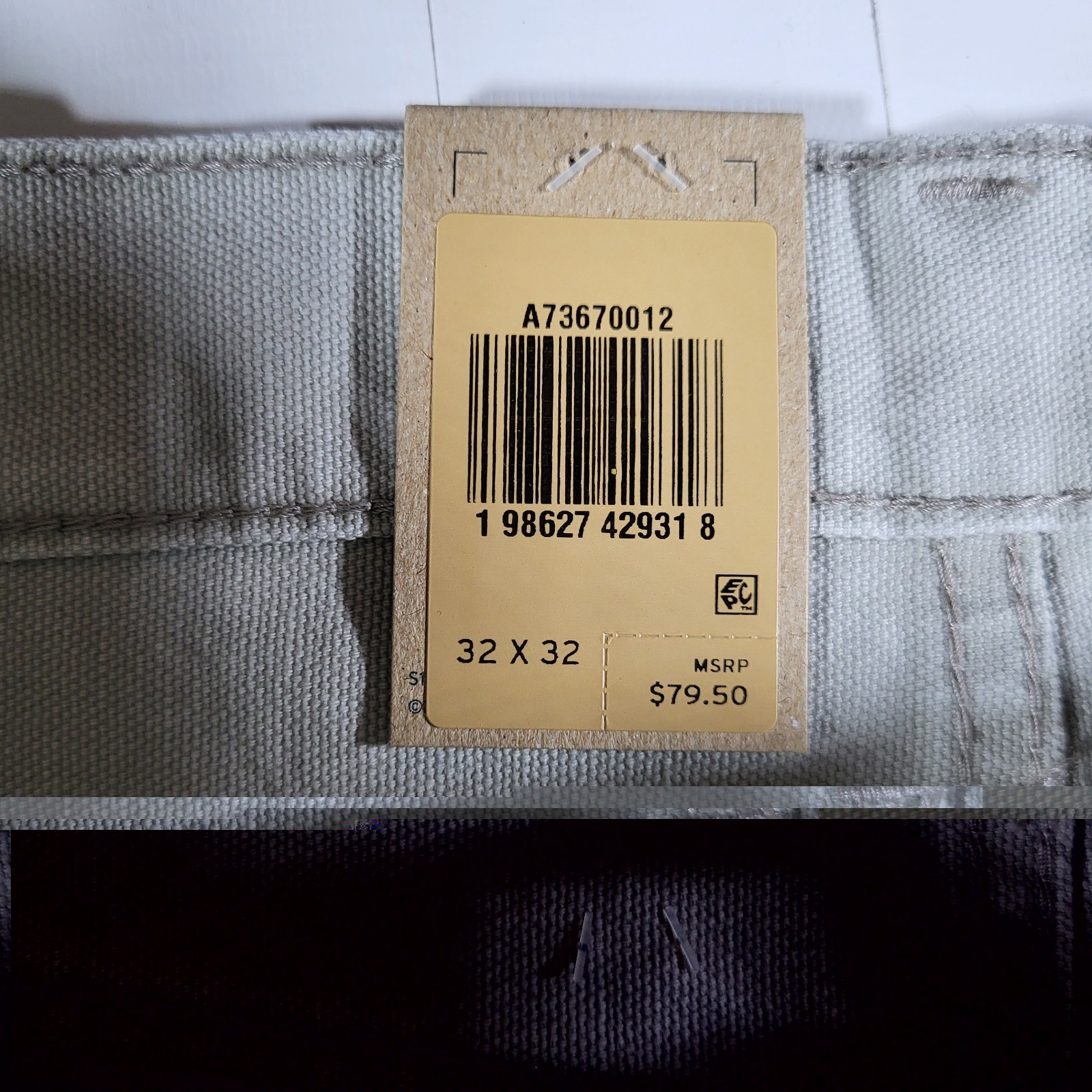 Levis 568 Double Knee Jeans 32×32 Carpenter Utility Loose Straight Men’s Gray