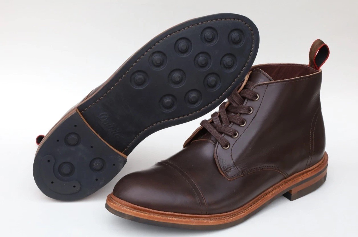 Allen Edmonds Patton Cap Toe Weatherproof Boots Size 11.5 in Brown Leather