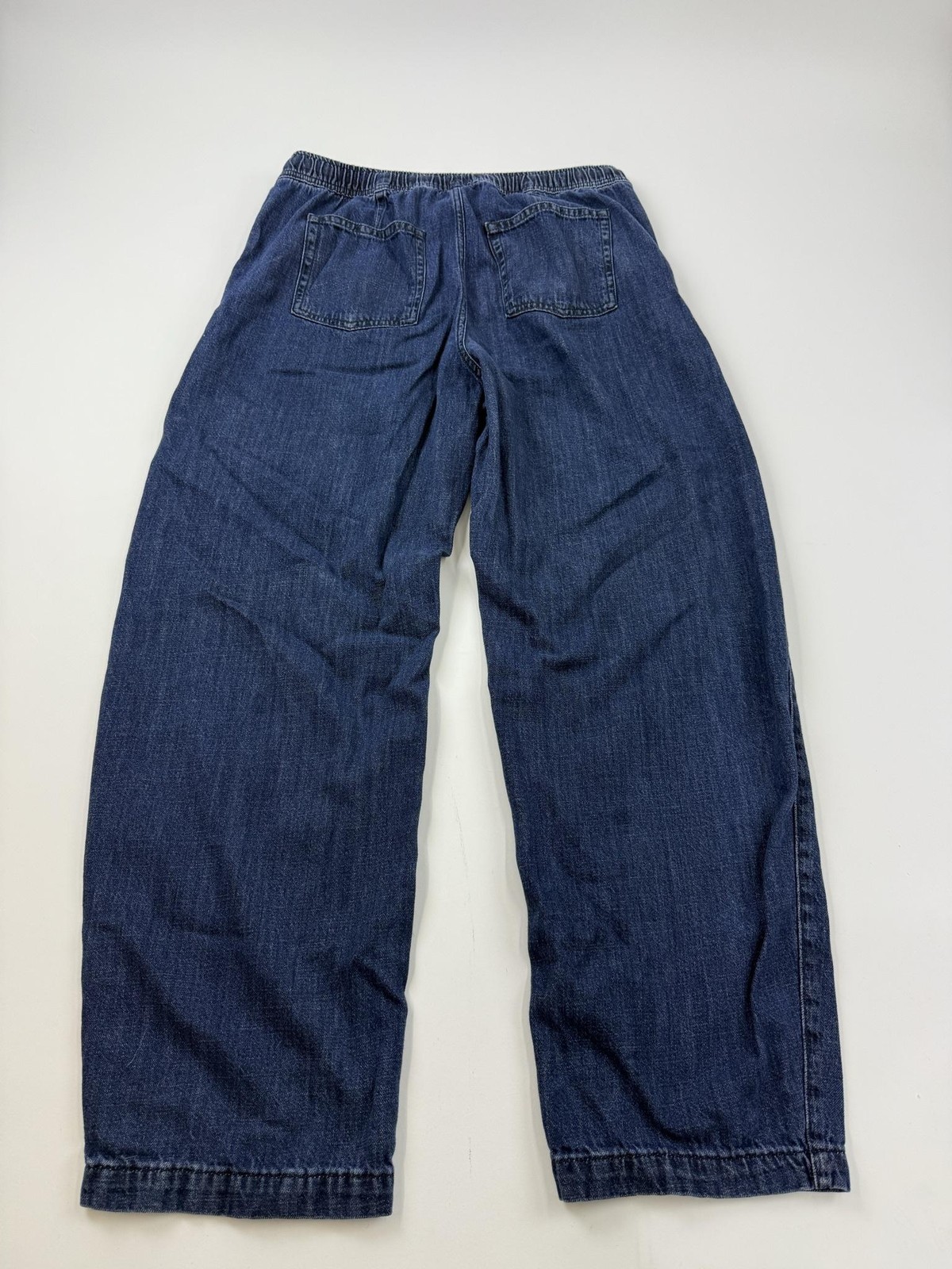 Gap Jeans Womens Large Tall Barrell Wide Leg Elastic Waist Drawstring Pants