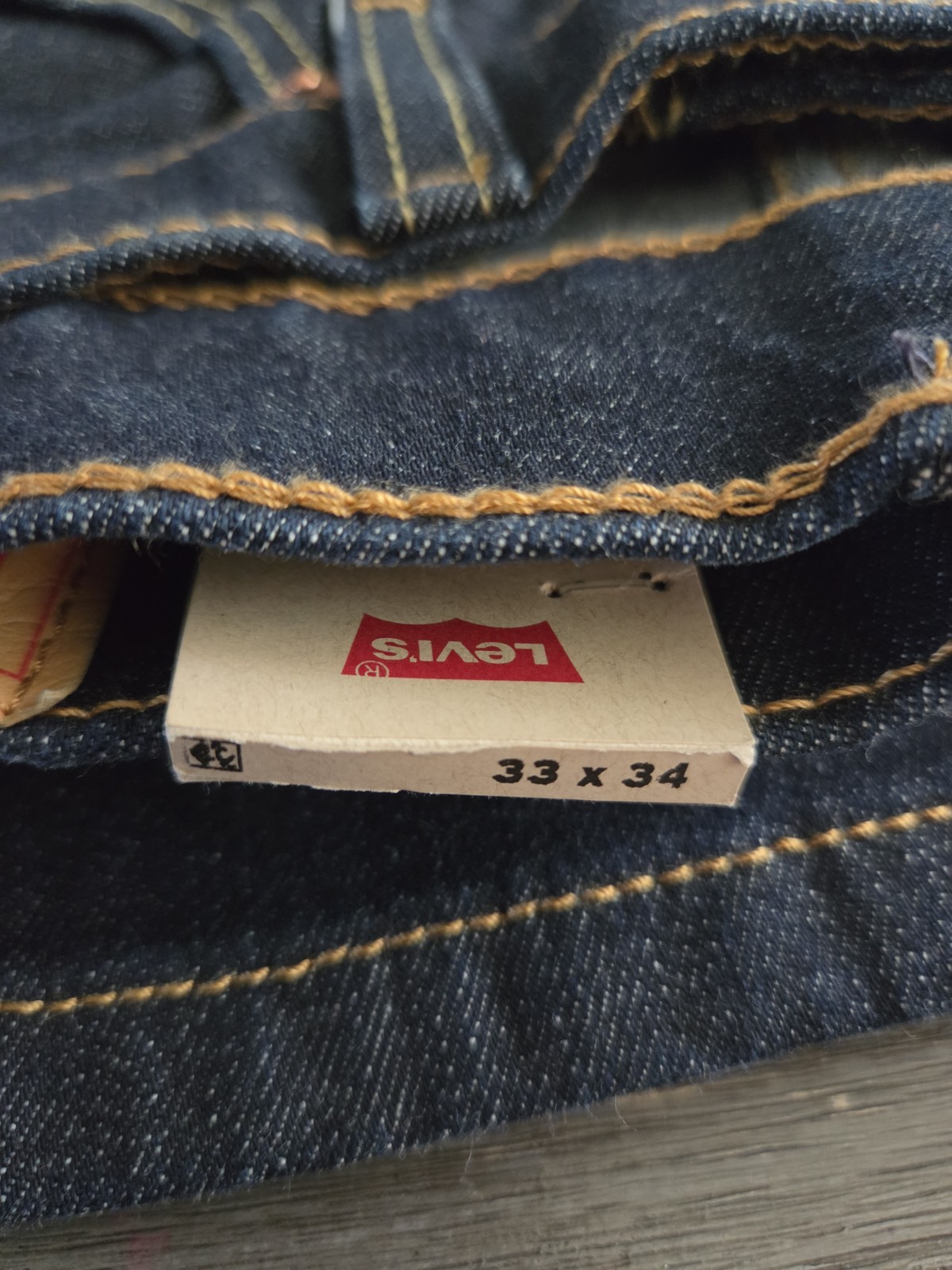 Levi’s Mens 541 Jeans Athletic Fit 33×34 Adv Flex Stretch Dark Wash NWT Free Sh