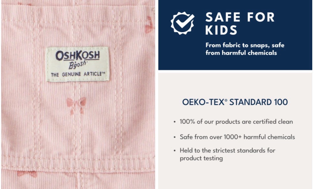 Oshkosh B’gosh Toddler Girl Bow Print Corduroy Overalls – Pink 5T