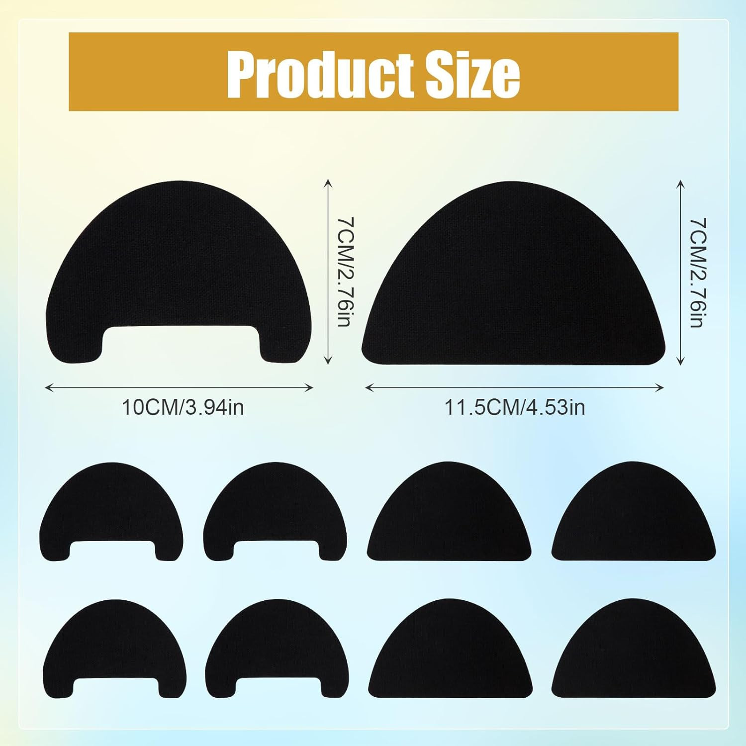 8pcs Toe Guards for Shoes, Shoe Toe Protector Boot Inserts Hole Patches