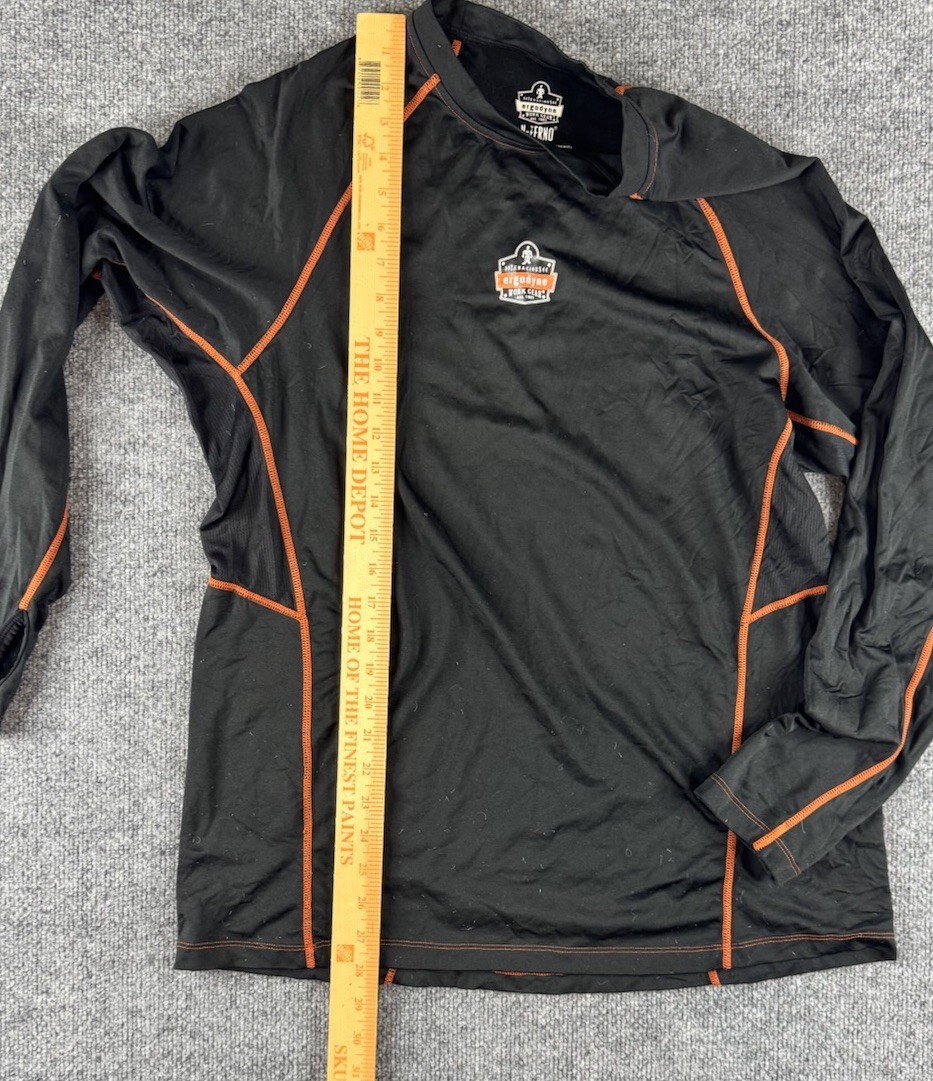 Ergodyne N-Ferno 6435 Thermal Long Sleeve Shirt Black XLarge XL Tenacious Work