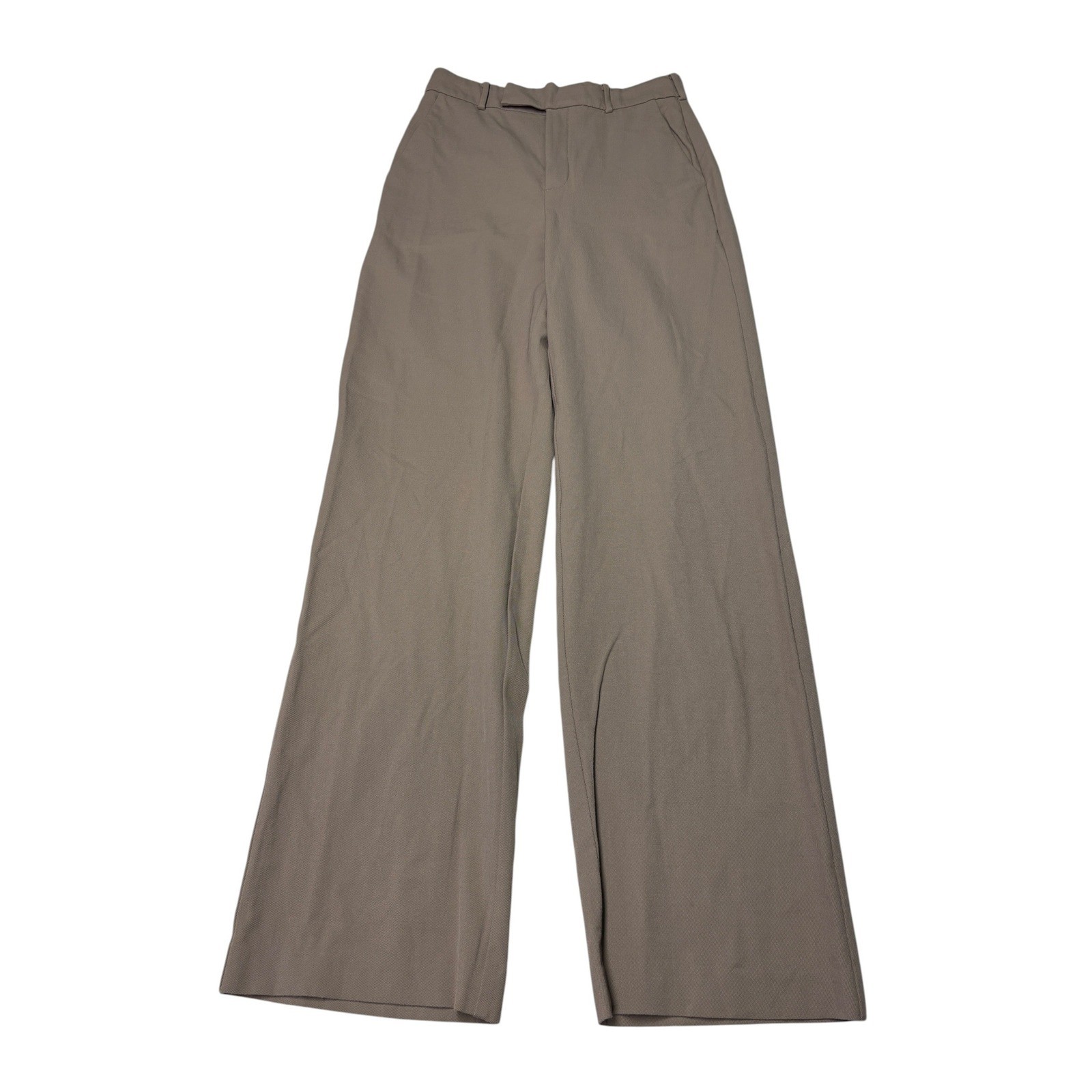 Babaton Atelier Wool Blend Wide Leg Trousers Taupe Womens Size 2 W26 L31 High