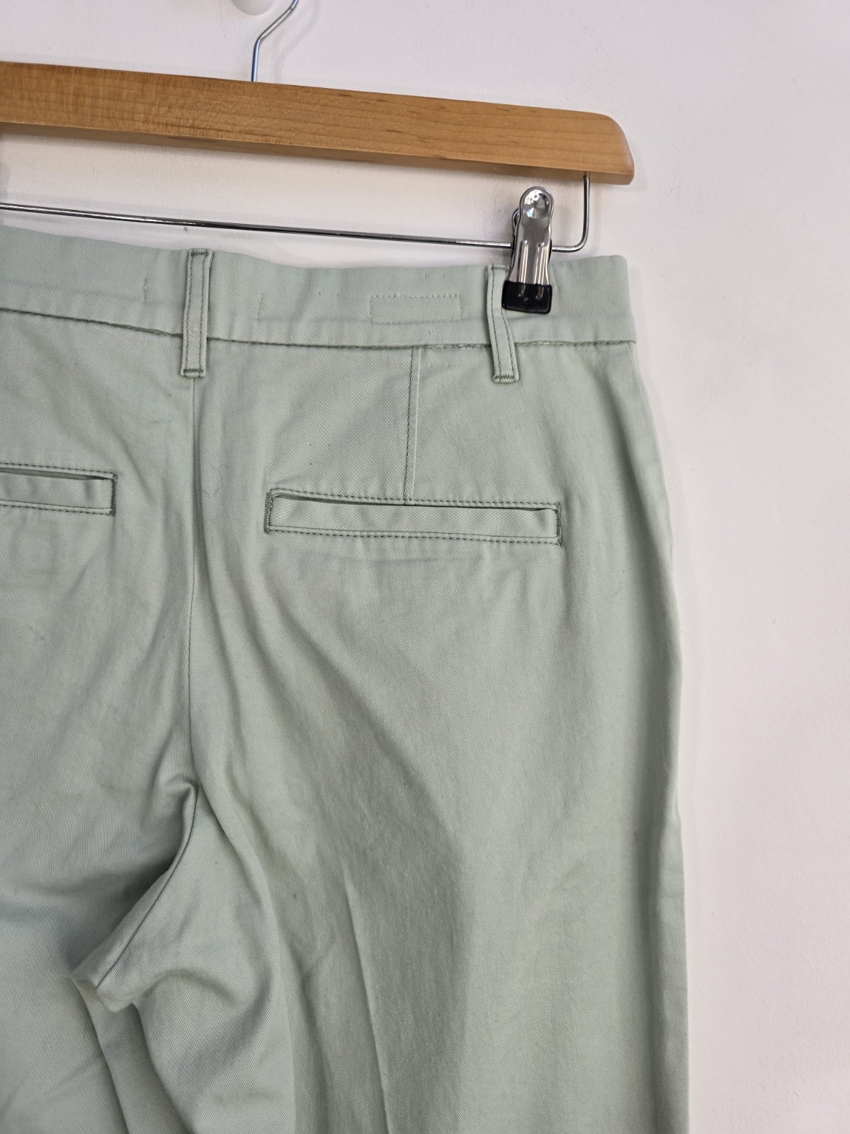Levi’s Womens Chinos 27 In Waist Mint Green Cotton Summer Casual Zip Fly