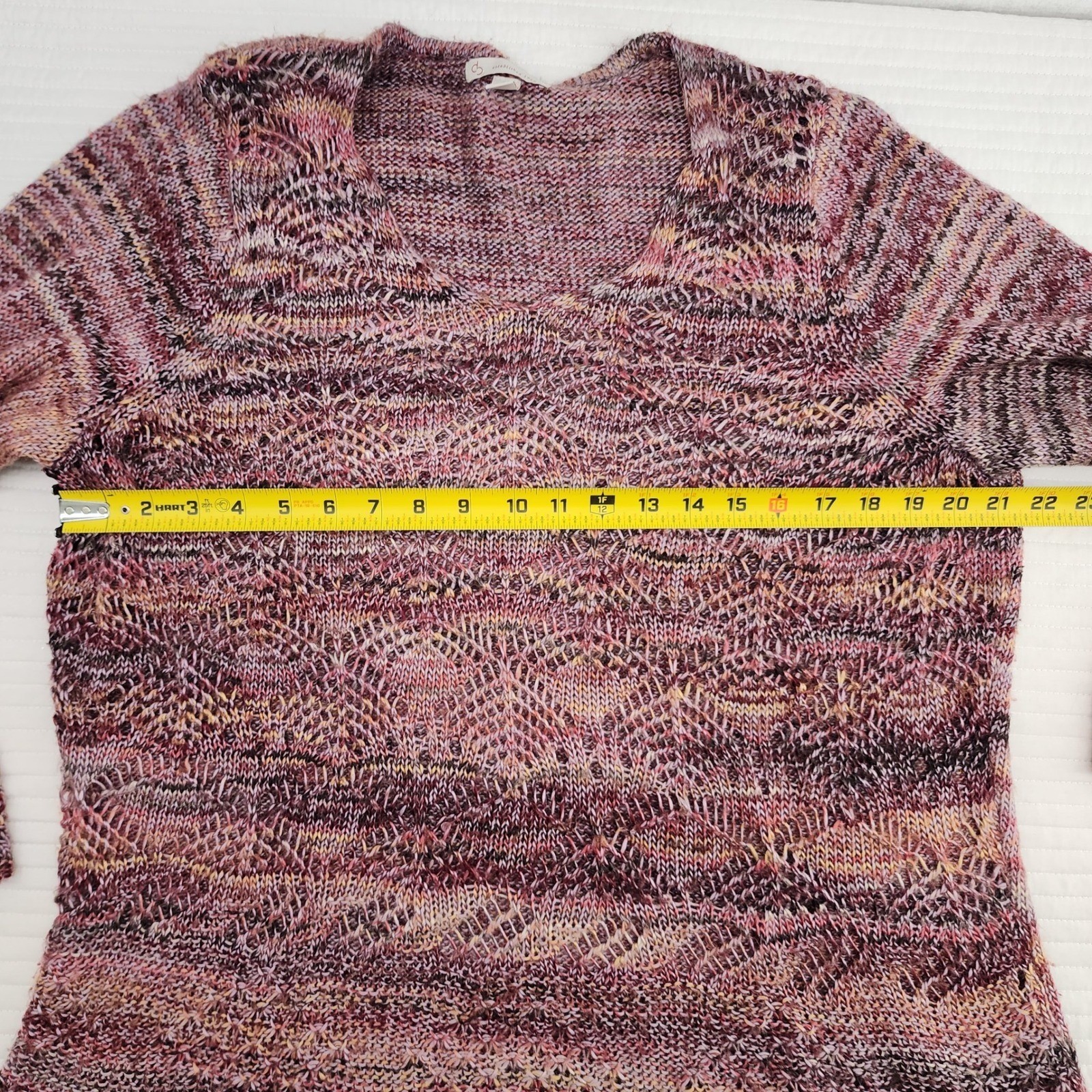 DB Established 1962 Woman 2X Sweater Knit Open Weave Pullover Layering Top