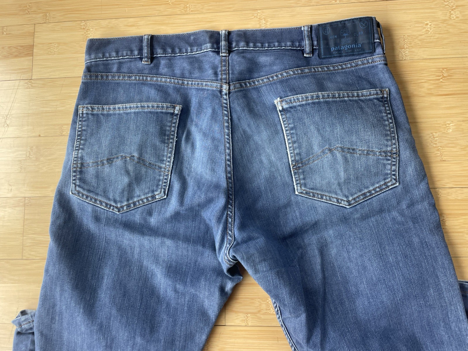 Patagonia Jeans Men 35×34 Performance Straight Dark Wash Organic Denim 5 Pocket