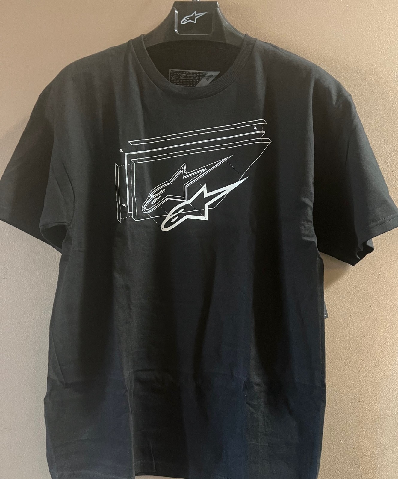 Alpinestars Exploded Tee Black Adult Motorcycle Logo T-shirt Size Large