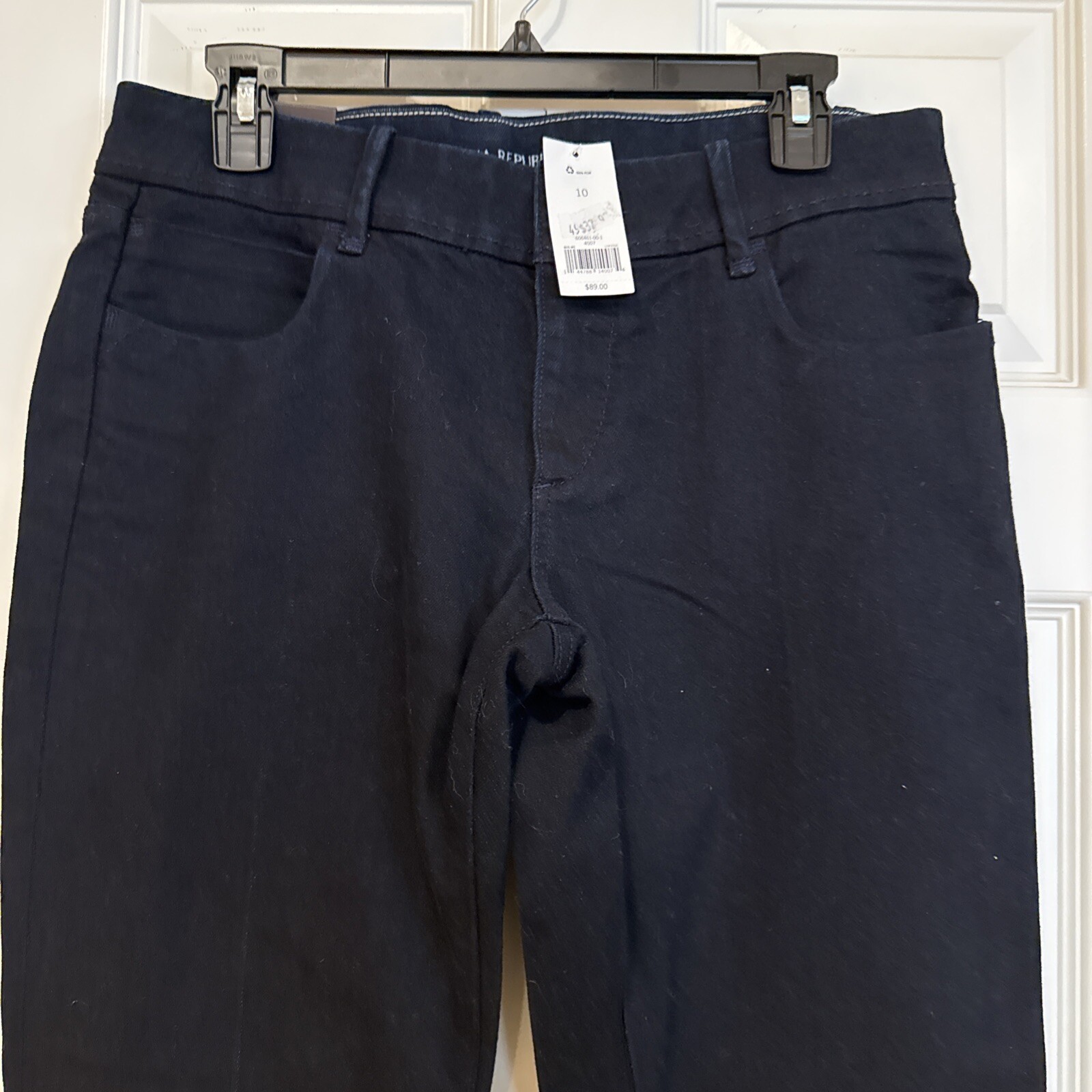 Nwt Banana Republic Classic Straight Leg Dark Blue Jeans Stretch Sz 10 Women’s