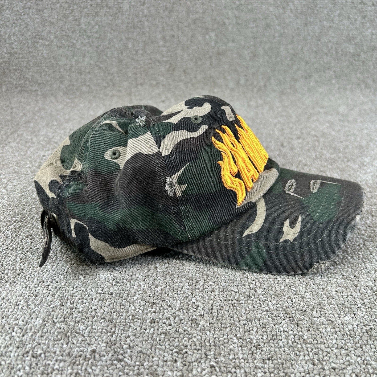 Muka “Savage” Dad Cap Hat Camo Distressed Adjustable New Without Tags
