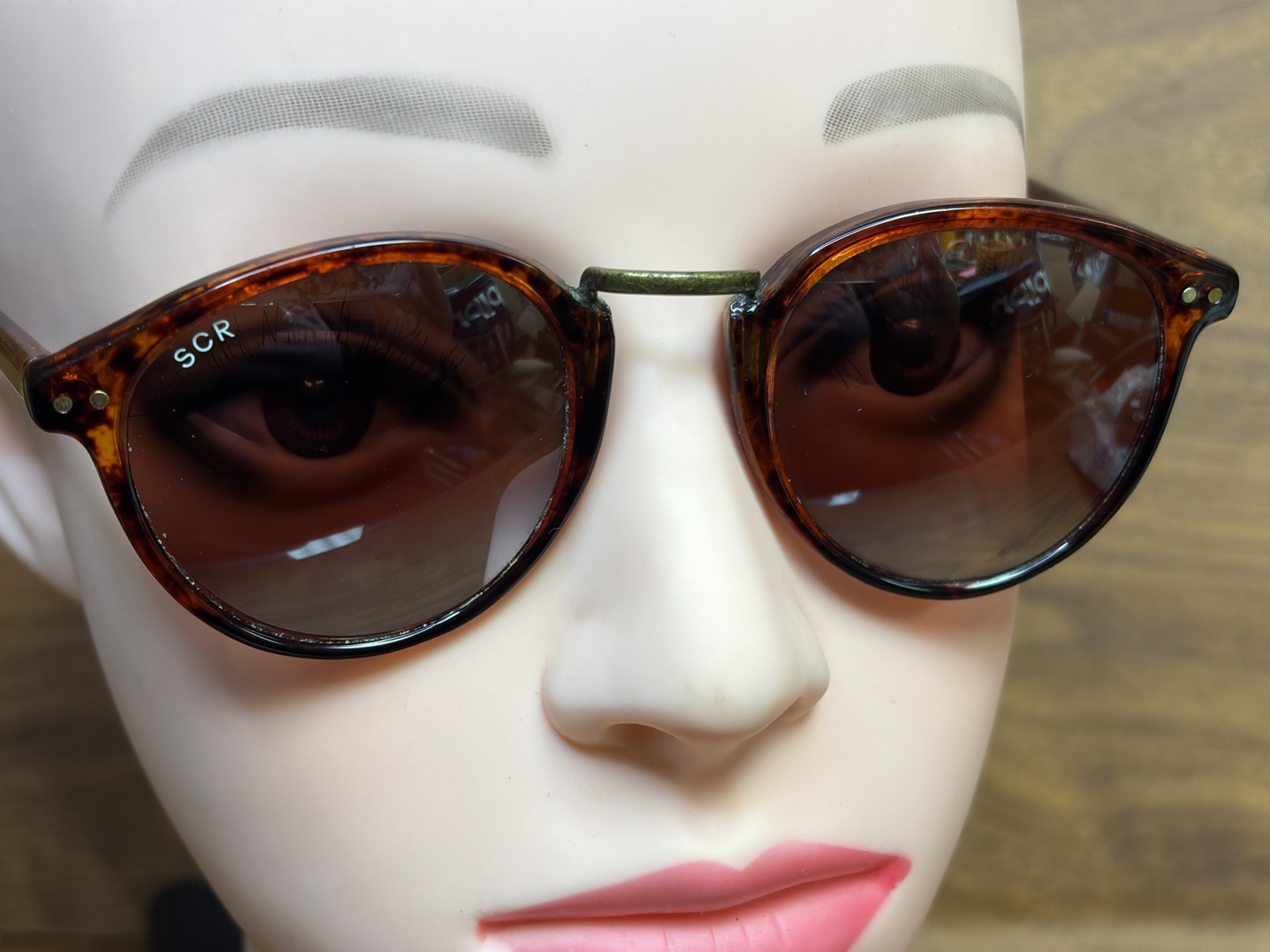 Vintage Suncloud St. Mortiz Tortoise Shell Amber Lenses Sunglasses