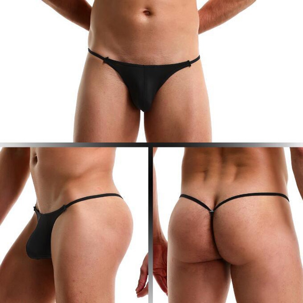 Mesh Sheer Pouch Brief Men’s TBack Gstring Thong Comfortable Bikini Underwear