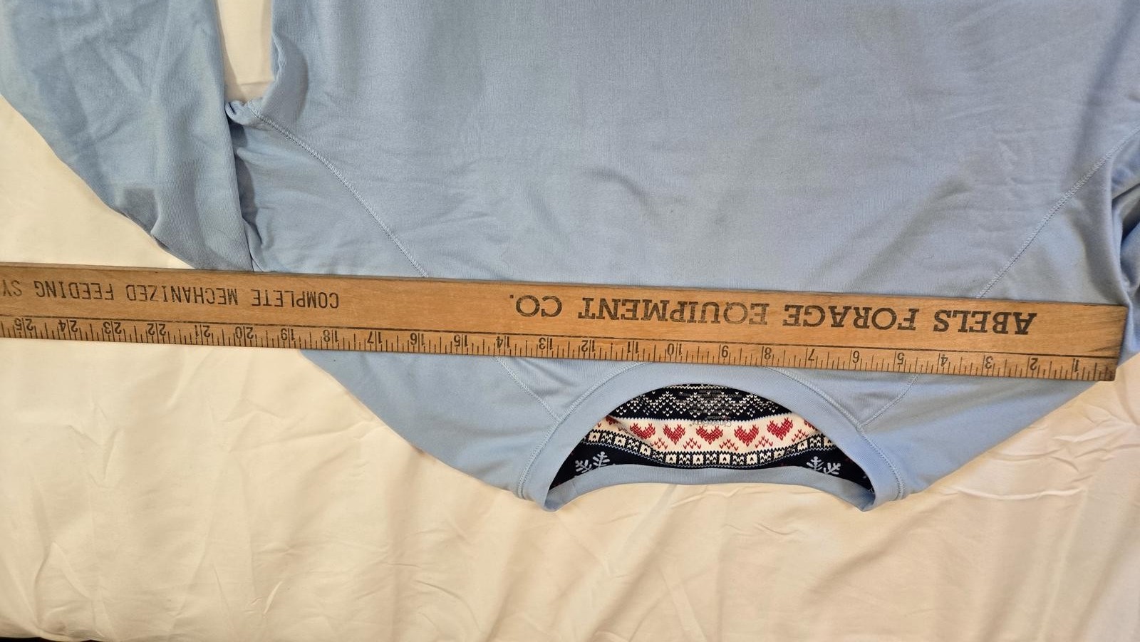 Womens ClimateRight Long Sleeve Shirt and leggins set in Light Blue Size Large