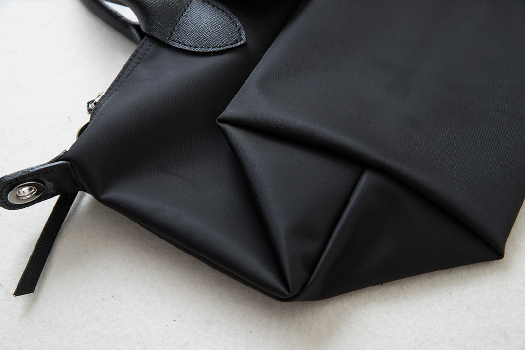Longchamp Black Oversized Tote Bag with Shoulder Strap, Dust Bag No Box