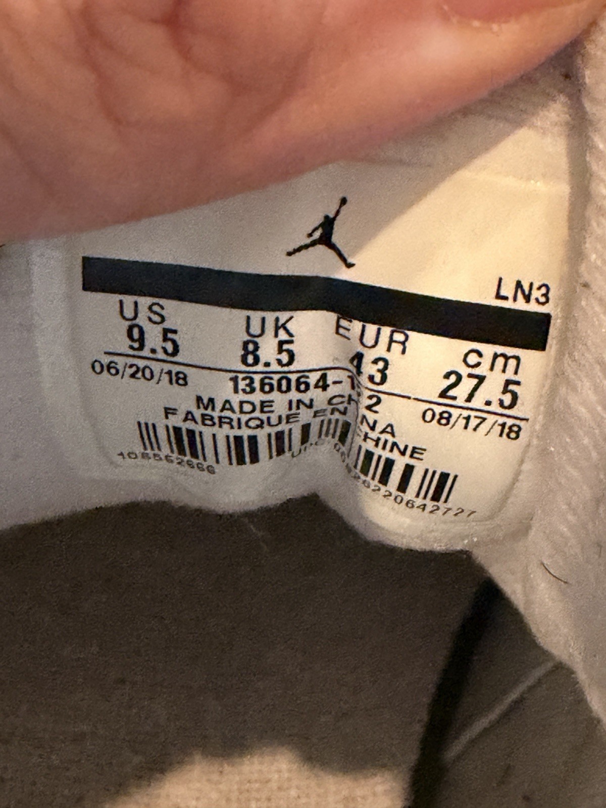 Air Jordan 3 Retro 2018 Mocha – Size 9.5