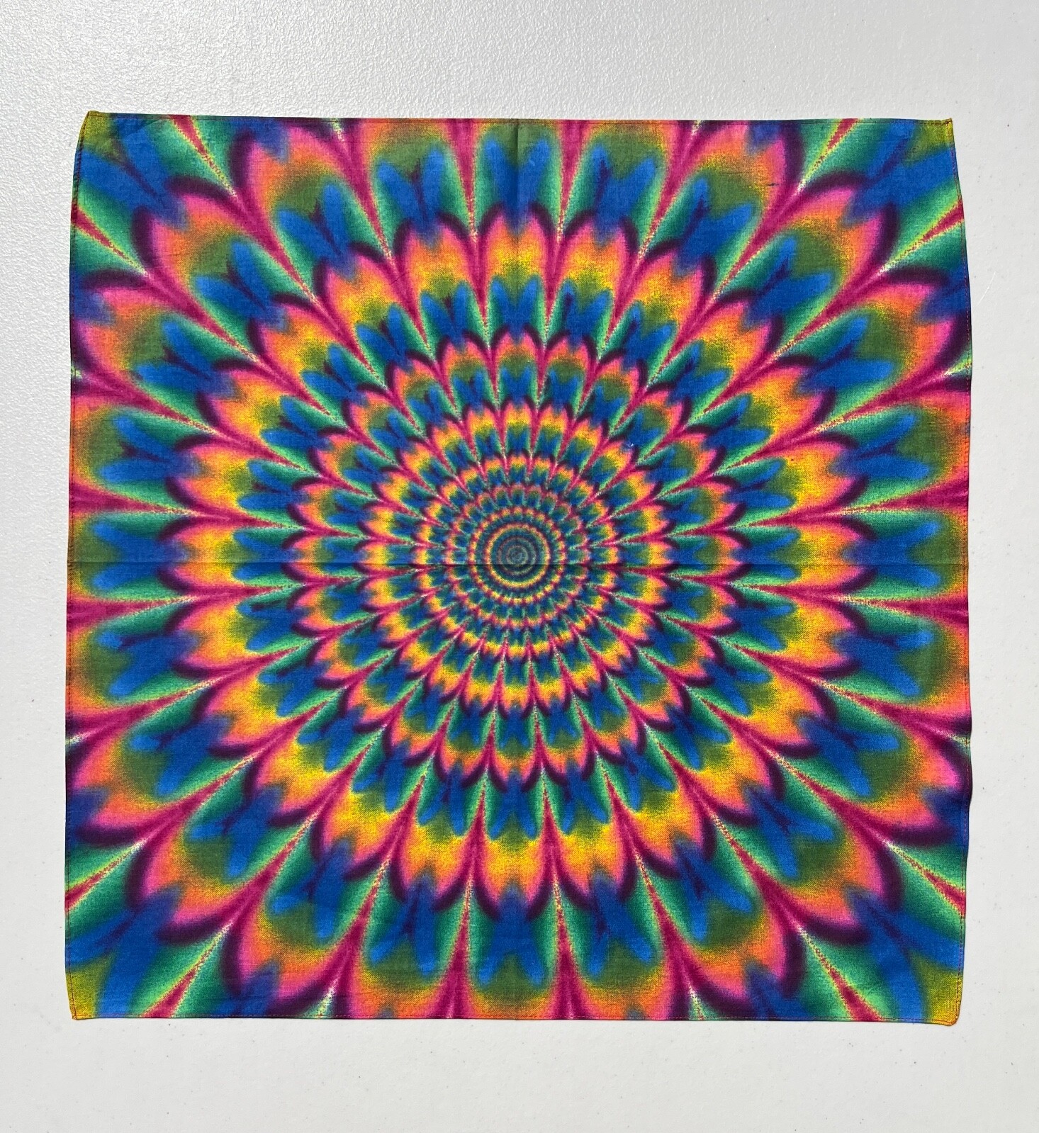 Psychedlic Tie Dye 22×22 Bandanna