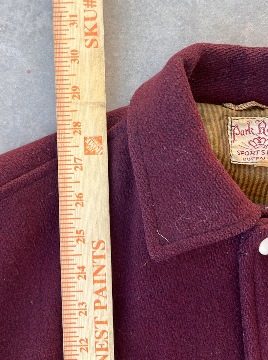 Vintage Park Regal Jacket Size 22×28 50s Varsity Style Chautauqua Chain Stitched