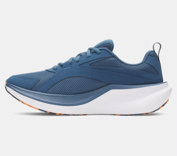 UA Charged+ Assert 11 Shoes Mens Wham Blue Solar Orange 6006723 498