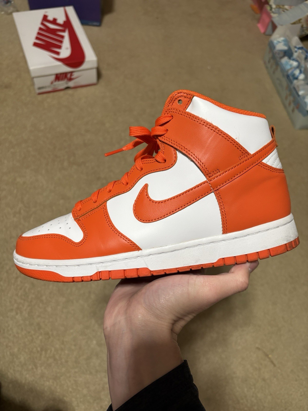 Size 9 – Nike Dunk SP 2021 High Syracuse White Orange
