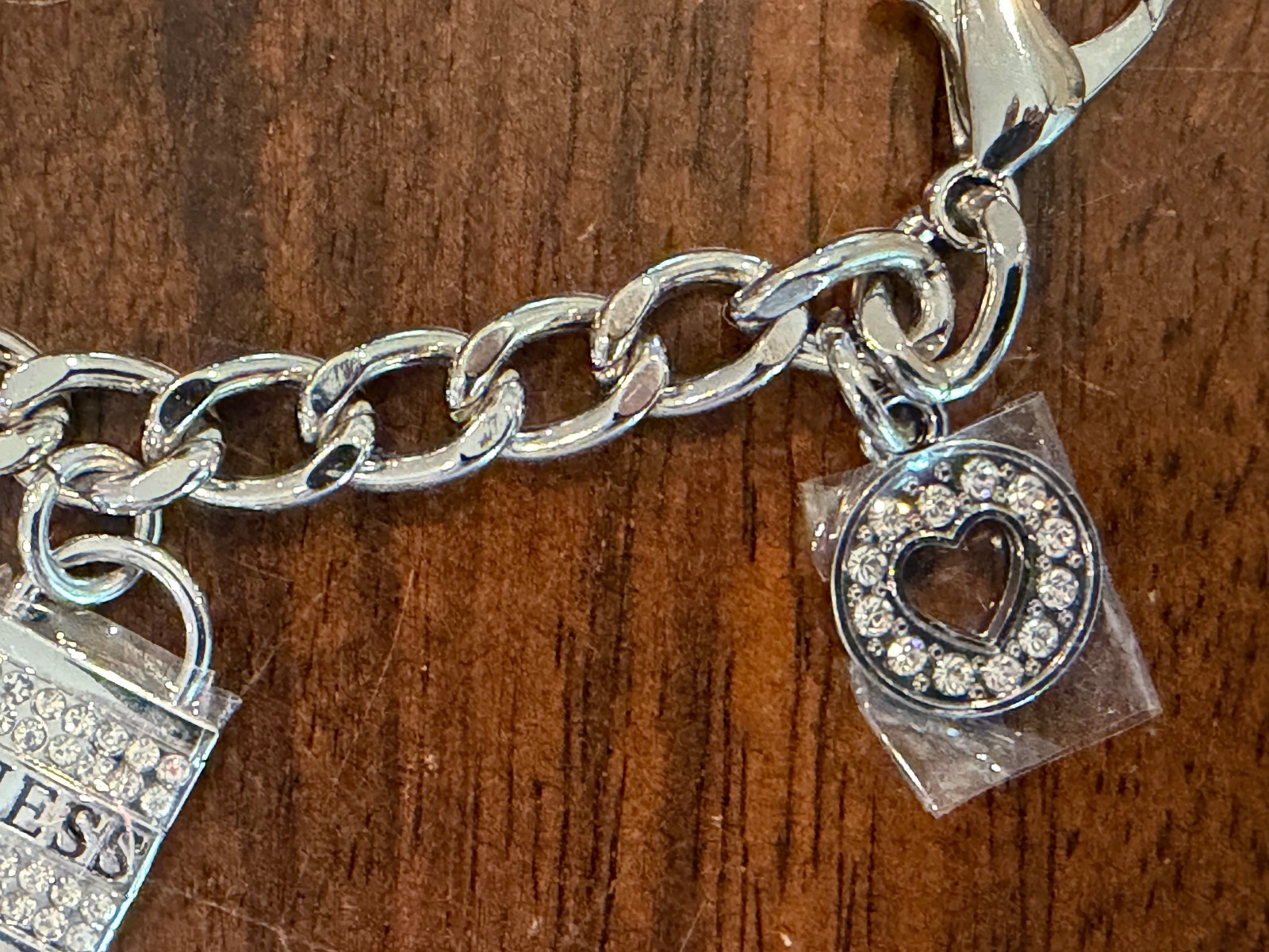 Guess Handbag Bag Extension Chain, Handbag Strap Extender with Charms