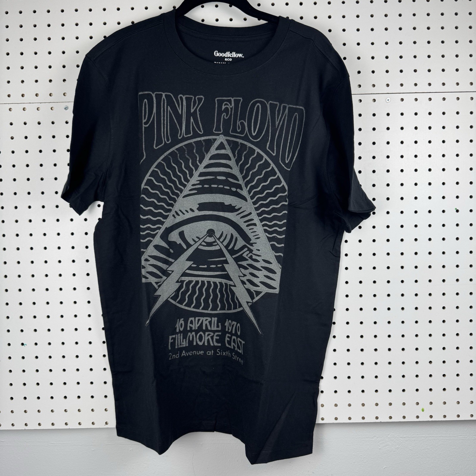 Pink Floyd Band Tee Goodfellow Graphic Rock Shirt Men’s Black Large