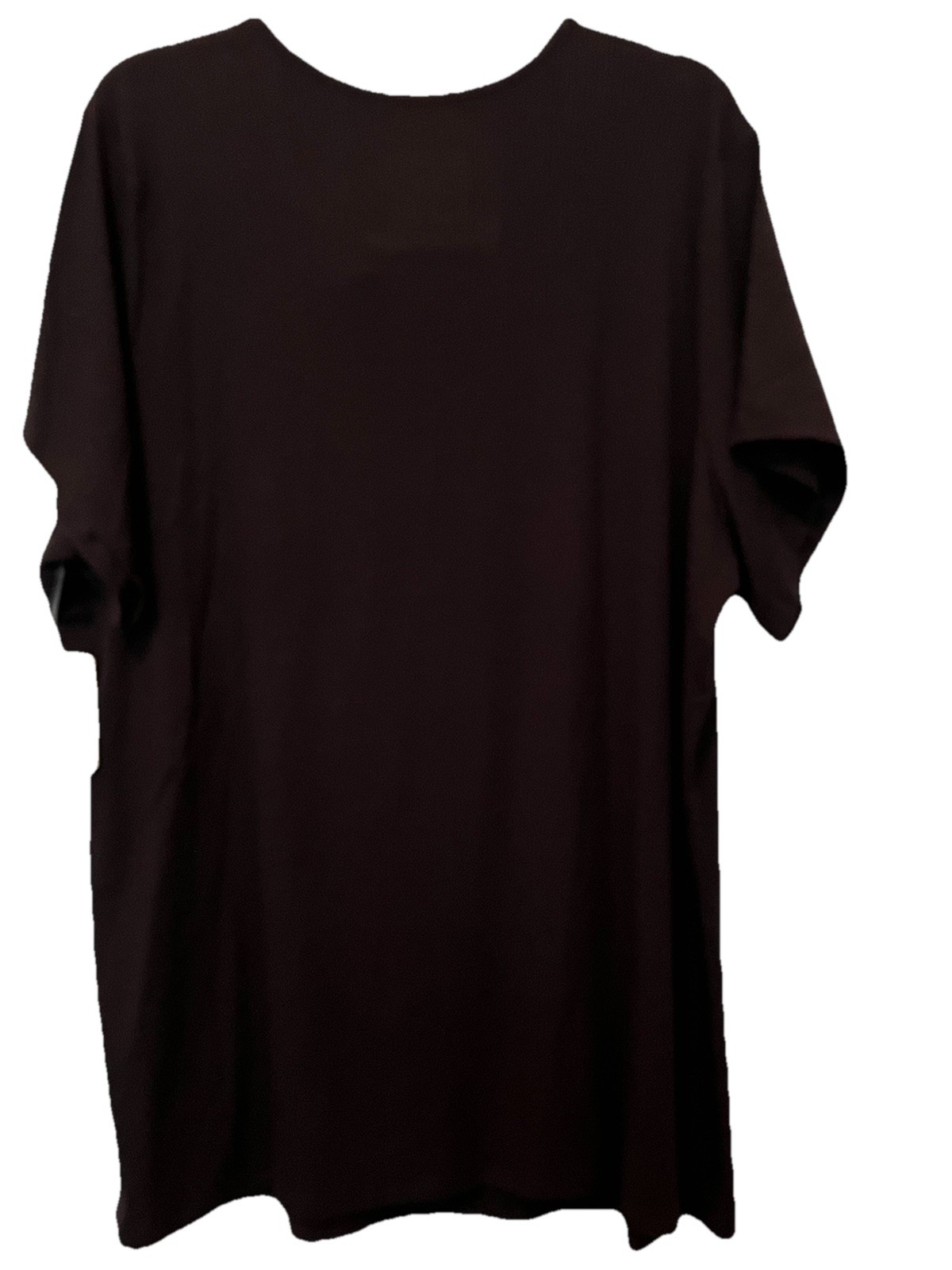 Torrid Super Soft Rib Knit Crew Neck Cut Out Black T-Shirt Plus Size 5 (28) NWT