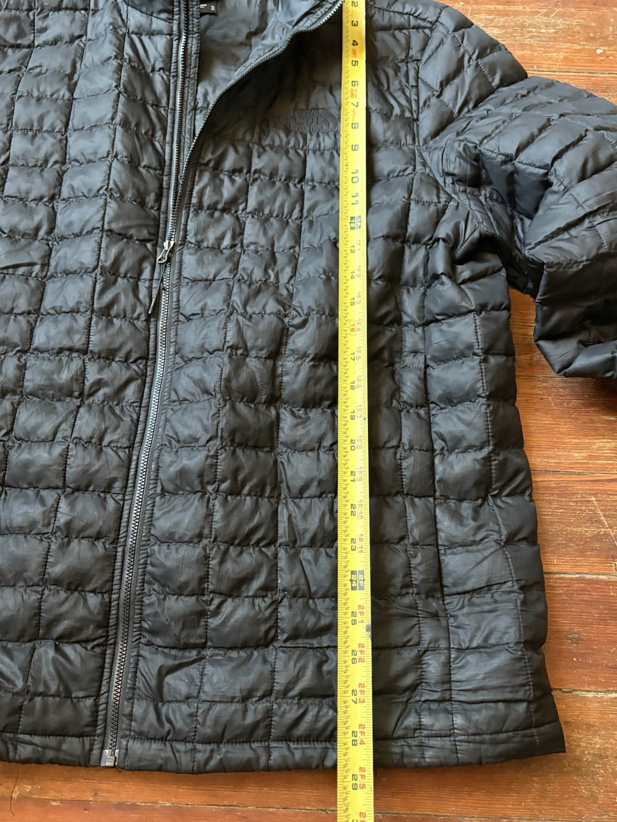 North Face Thermoball Puffer Jacket XL Black Quilted Full Zip Preppy Outdoor Men