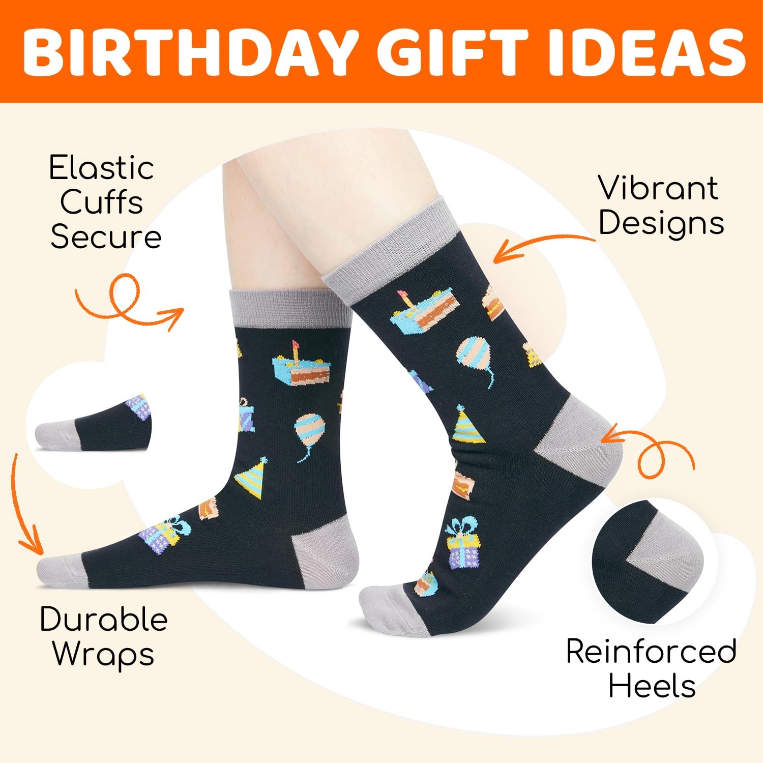 25th Birthday Gifts – Socks for 25 Year Olds Birthday Gifts for Him Medium