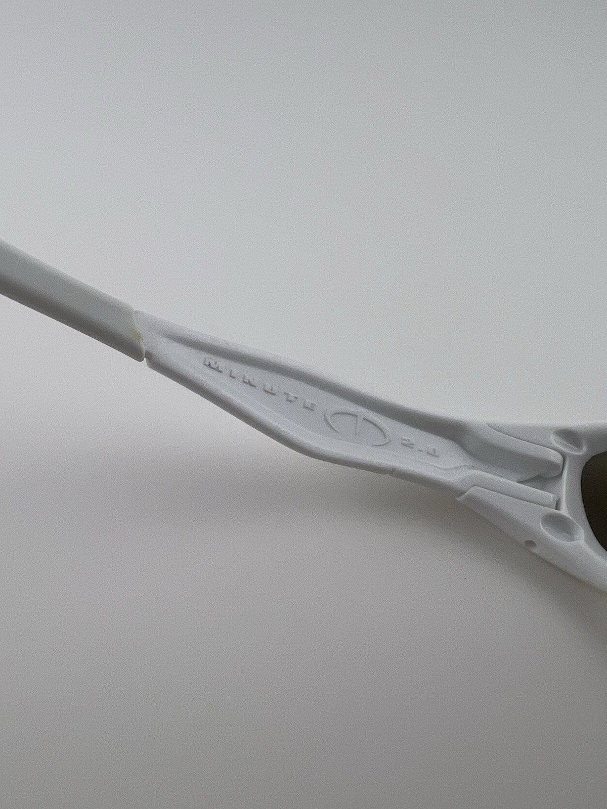 Oakley Minute 2.0 Polished White Frame Fire Iridium Lens White Icons Ear Socks