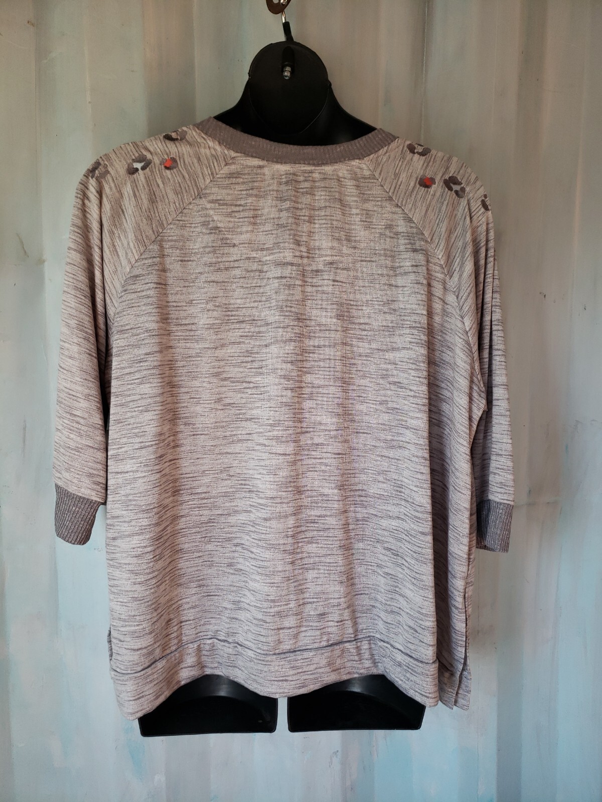 Secret Treasures PJ Top Size L – 3X Gray Multi Color Stripes or Animal Print