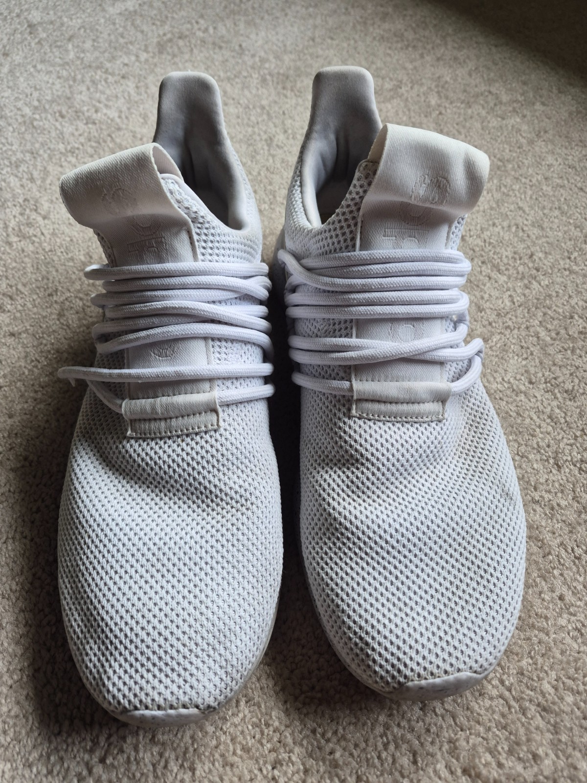 Adidas Lite Racer Adapt White Slip On Running Shoes Used 11.5