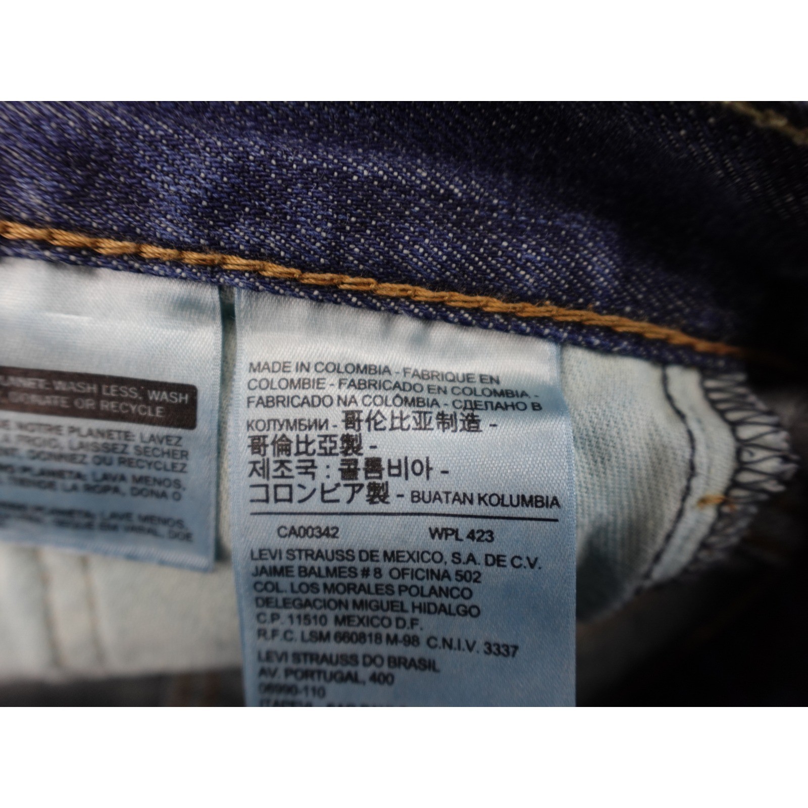Levis 513 Slim Fit Mens Size 30 Blue Jeans Medium Wash Denim