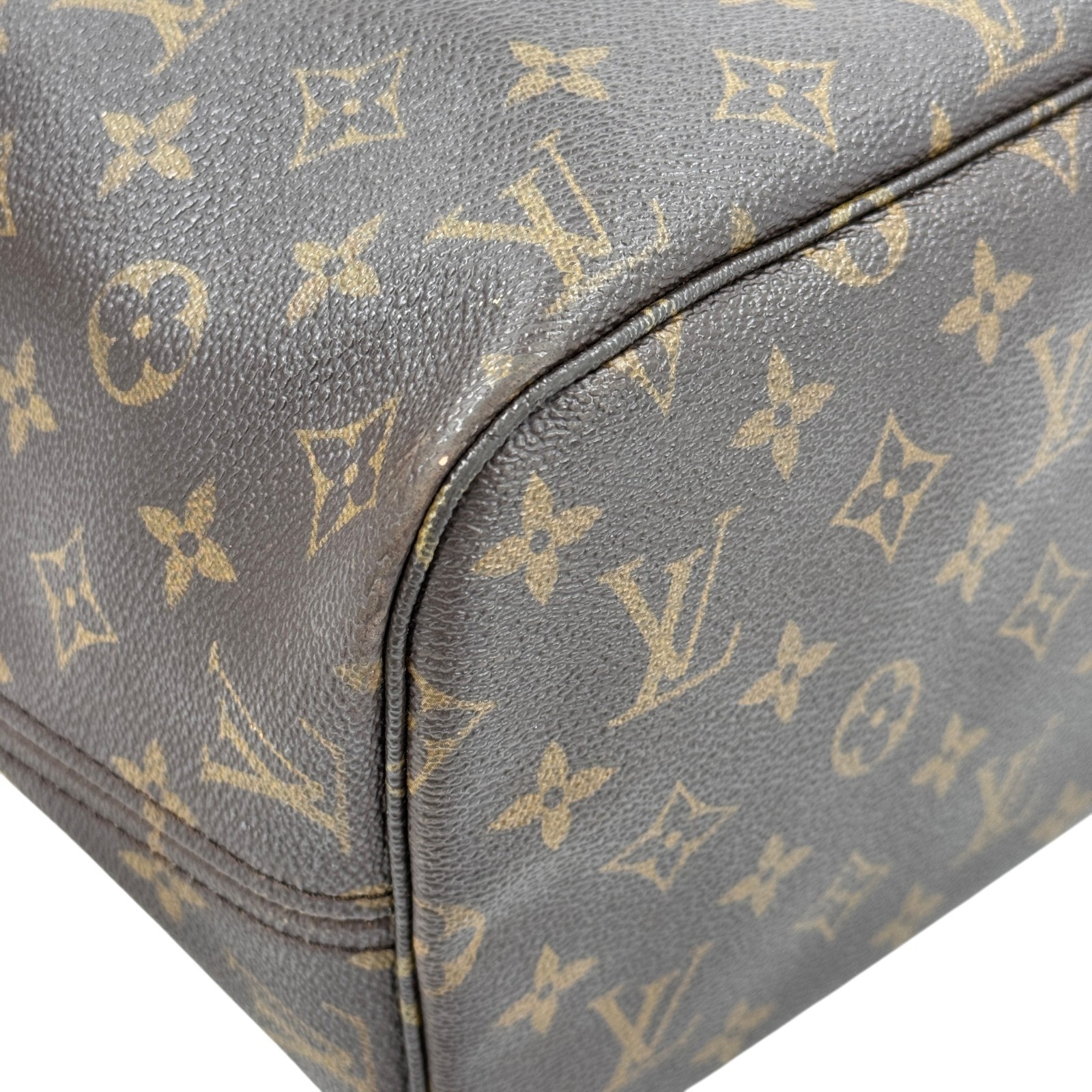 LOUIS VUITTON Neverfull MM Monogram Canvas Brown Women Shoulder Tote Bag M40156