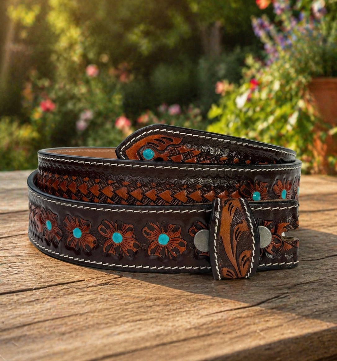 Genuine Leather Western Full Grain Handmade Men’s Belt Heavy Duty Without Buckle