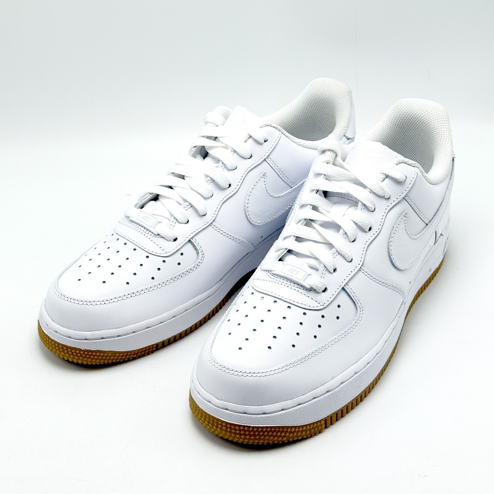 *NEW* MEN Nike Air Force 1 ’07 Low White / Gum Light Brown (DJ2739 100) 👍
