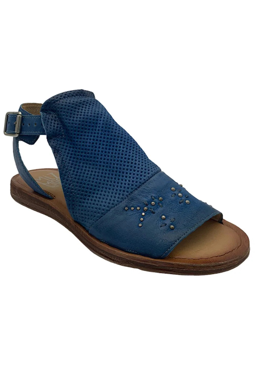 Miz Mooz Leather Ankle-Strap Sandals Fifi Denim