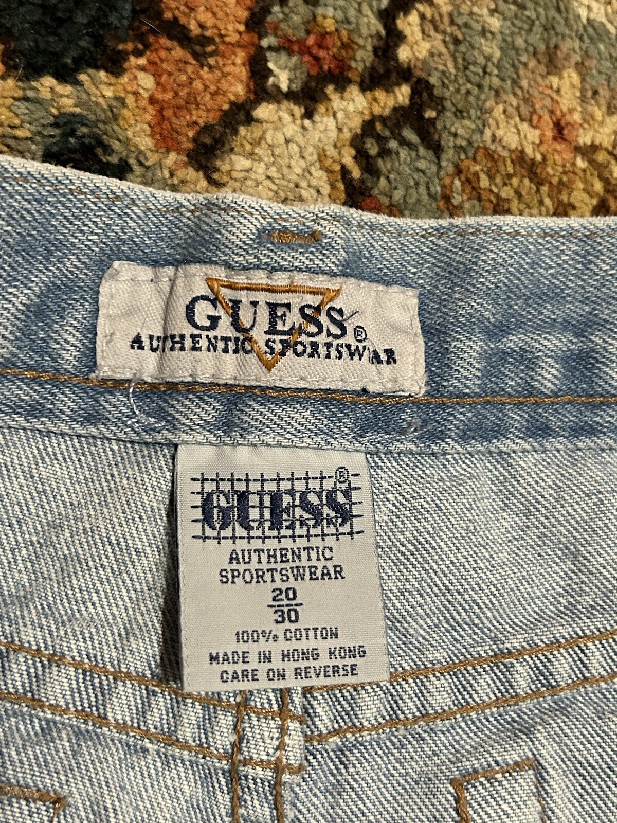 VTG GUESS Authentic Sports Wear Womens 20×30 Jeans MOM 90s Classic Preppy BASIC