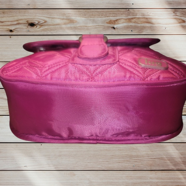 LUG Mini Crossbody – Swing/Orchid – Magenta Dark Pink – Adjustable Strap – RFID