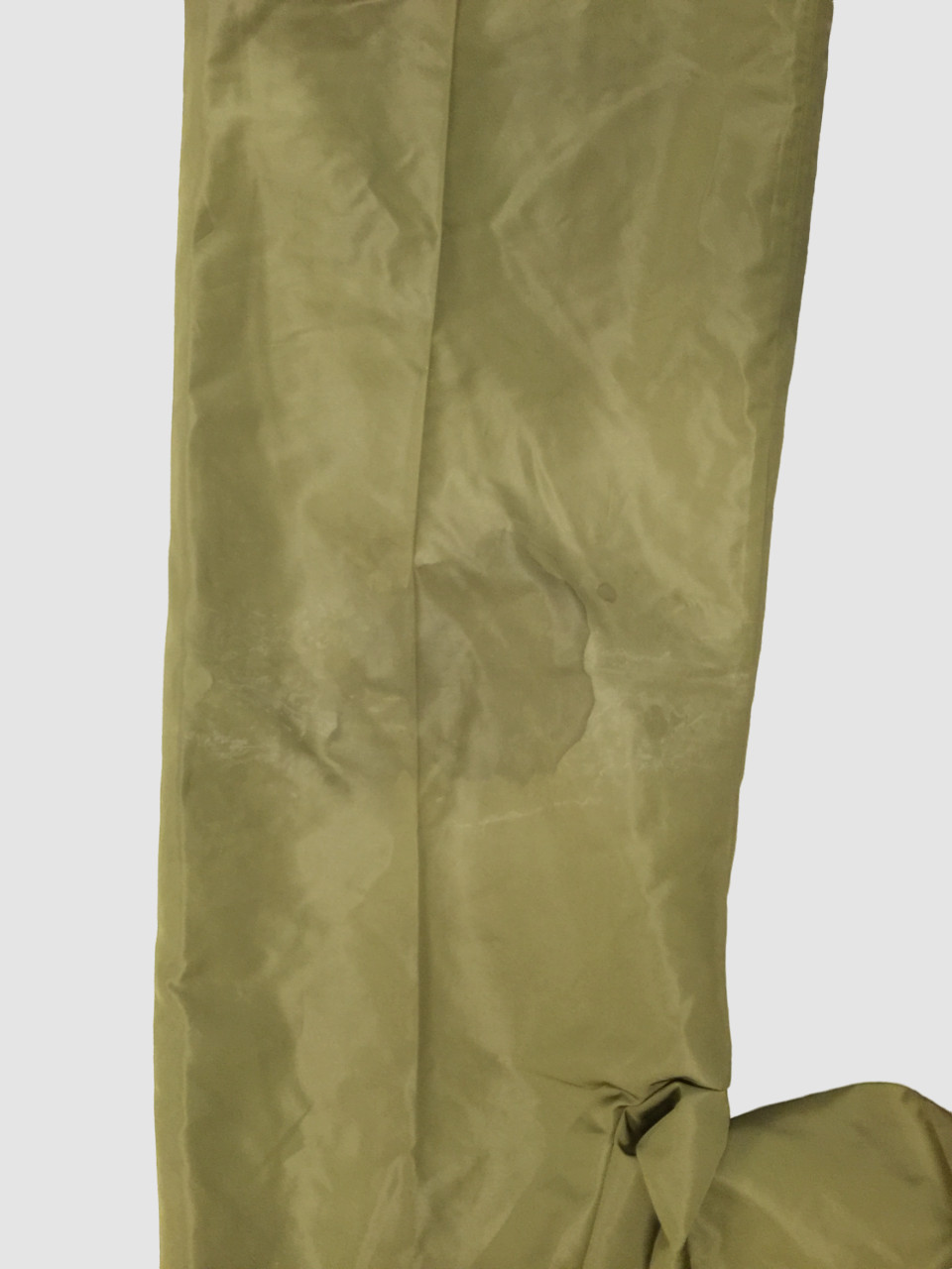 $995 Stella McCartney Womens Green Creased Pants Wide Leg Pants Size IT 40/US 4