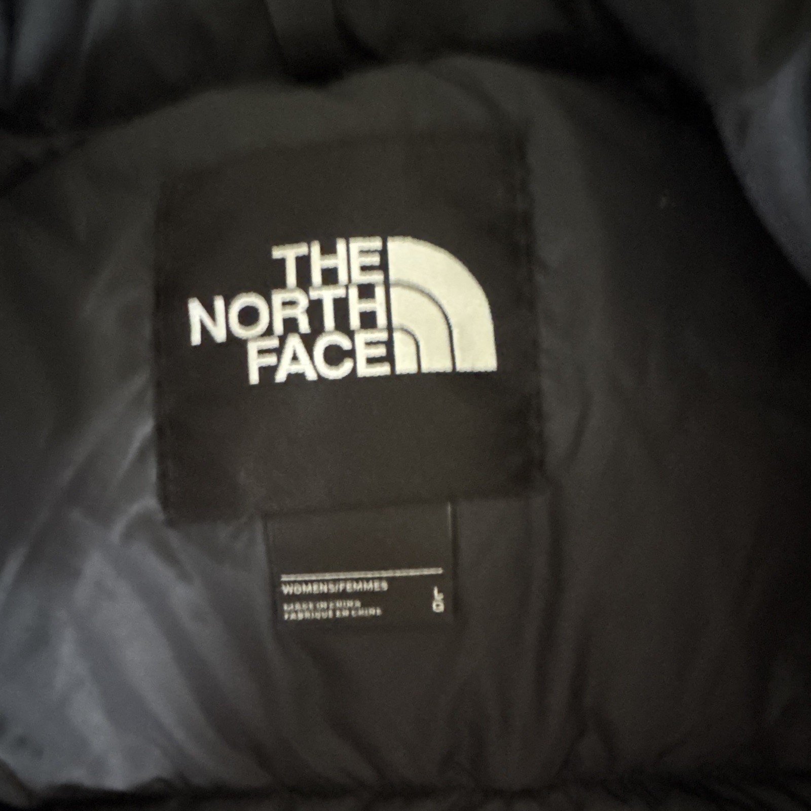 NWOT North Face Women’s Nuptse 700 Down Puffer Vest Pink/Black Size L