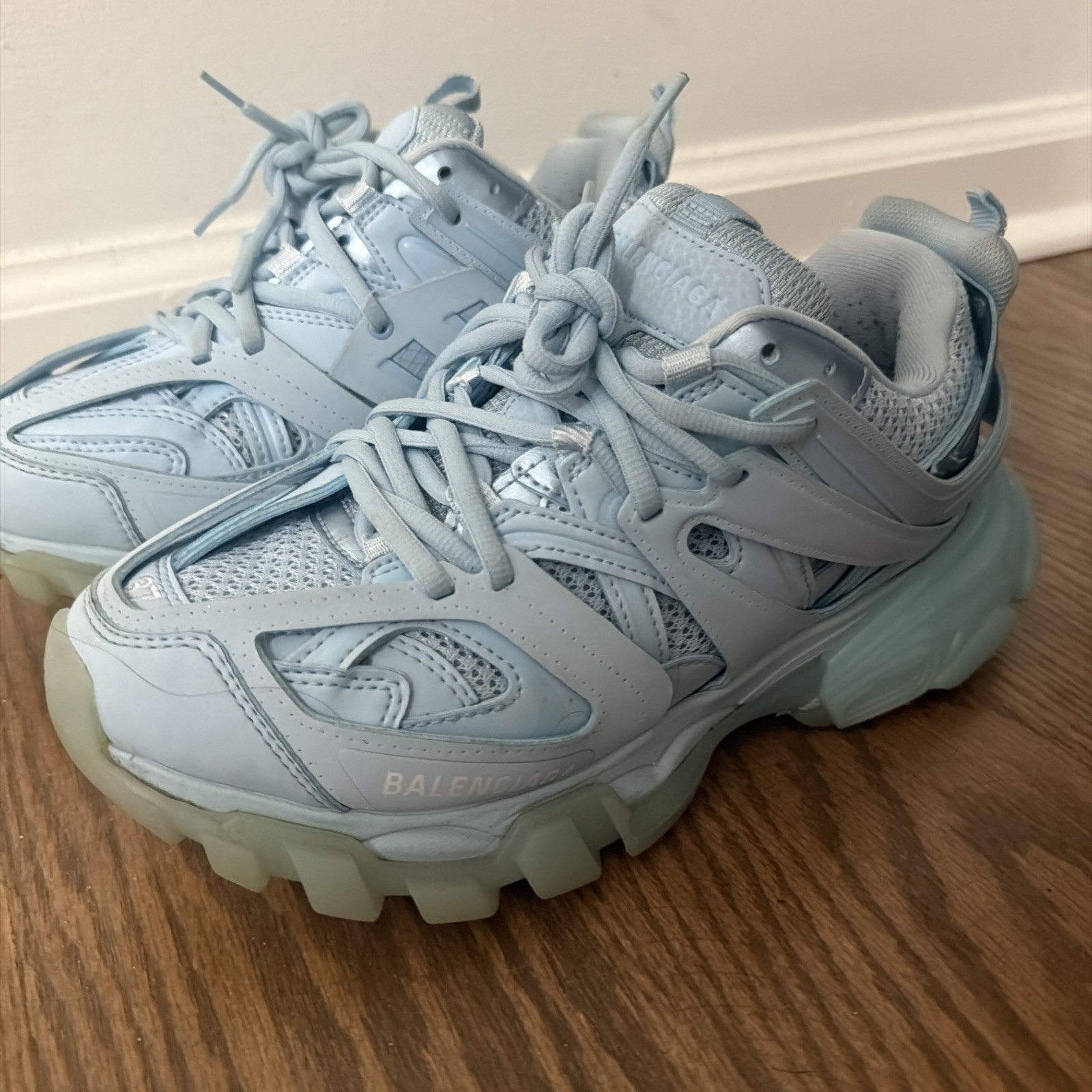 A slightly used pair of Balenciagas track shoes (Box included) Has receipt .