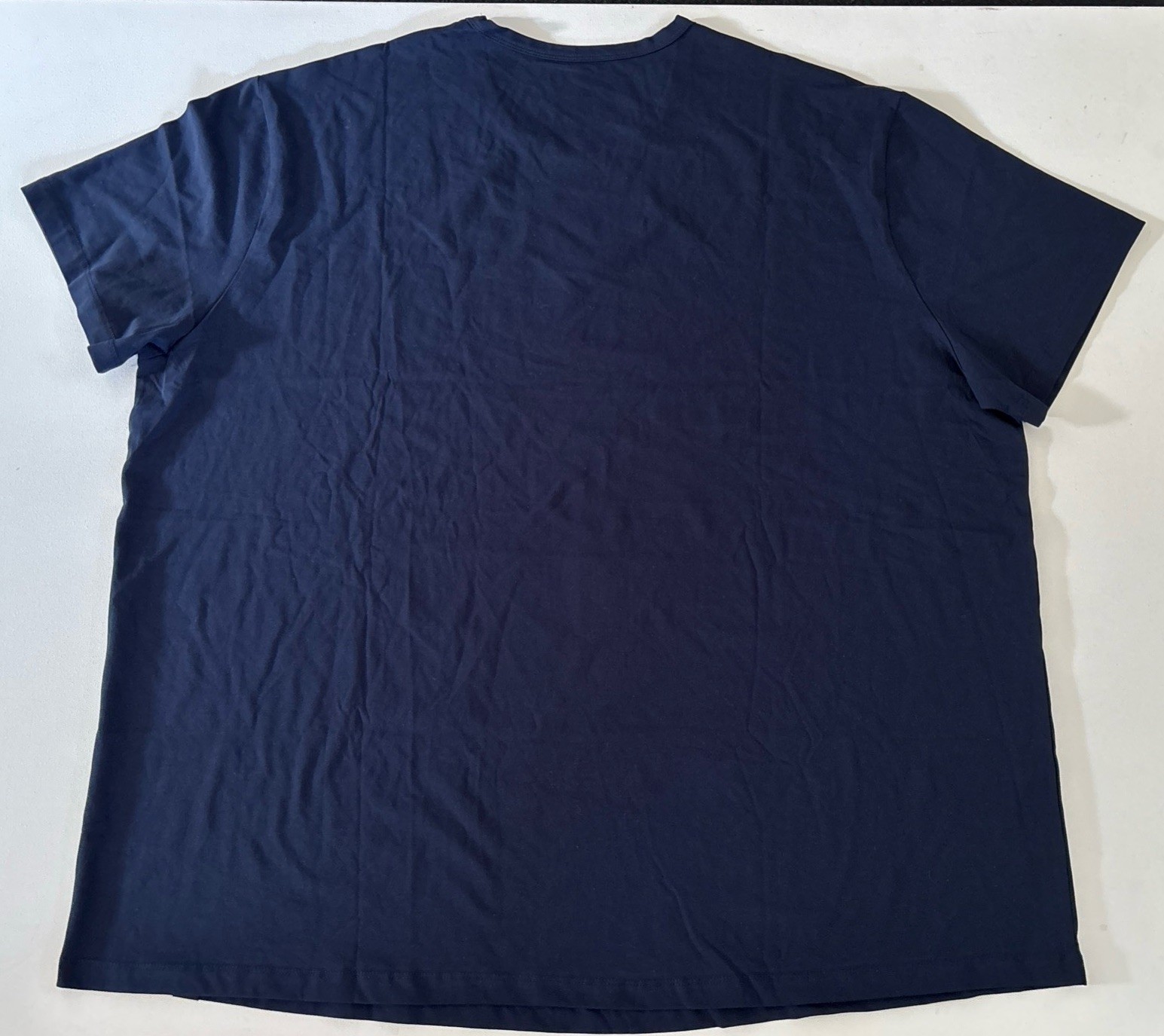 STRONGSIZE Men’s Big Tall 6XL Crew Neck T-Shirts Longer Length Navy – NWOT