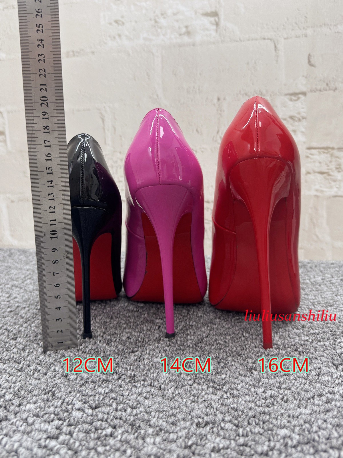12/14/16cm High Heel Stiletto Pointed Toe Slingback Sandals Ankle Strap Pumps