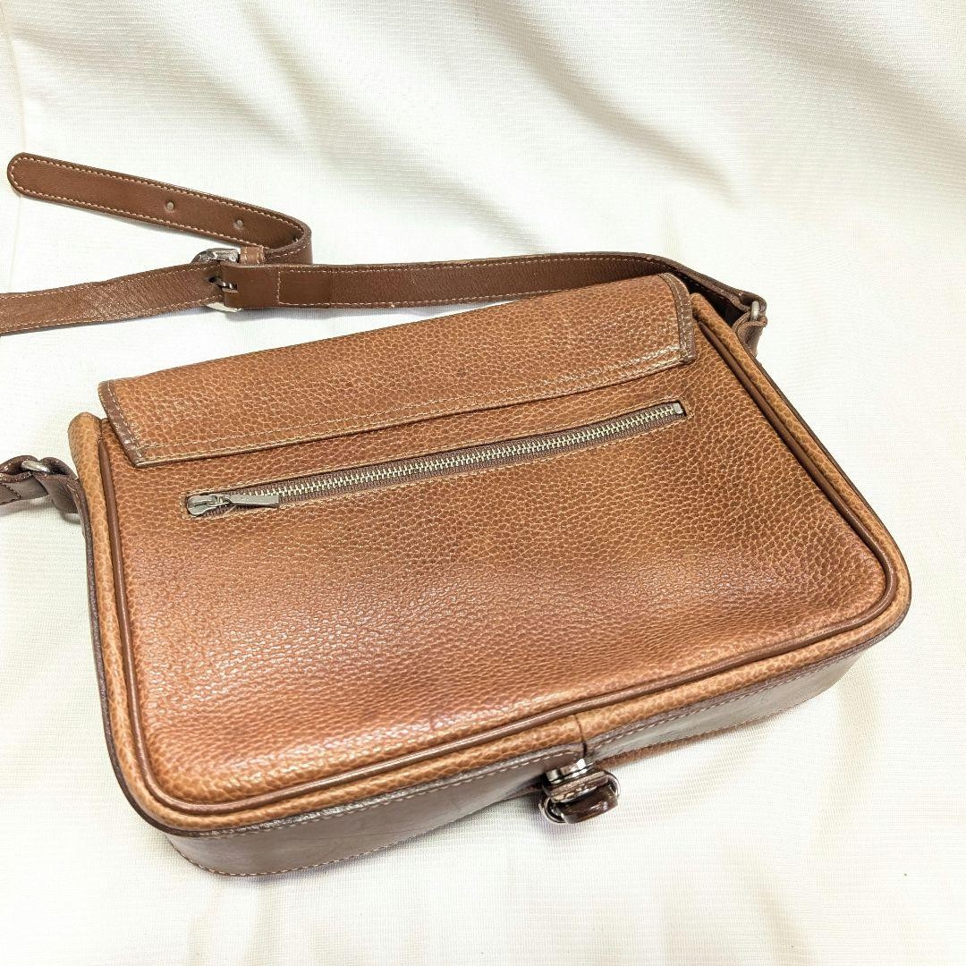 Courreges Brown Messenger Bag 9.8 inches